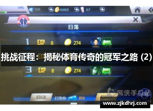 挑战征程：揭秘体育传奇的冠军之路 (2)